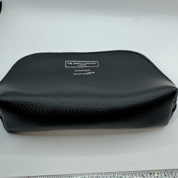 The White Company British airways black travel makeup cosmetic bag pouch - Picture 2 of 8